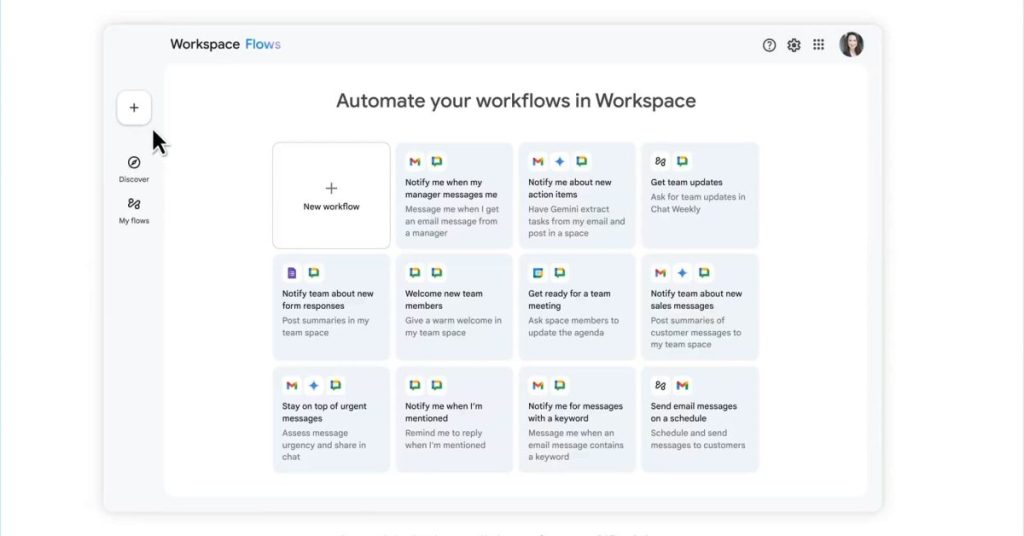 Google lance Workspace Flows : l'automatisation révolutionnaire avec Gemini Gems