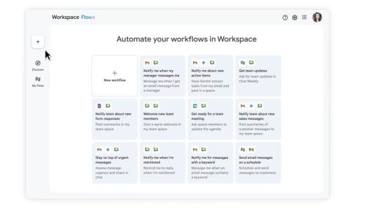 Google lance Workspace Flows : l'automatisation révolutionnaire avec Gemini Gems