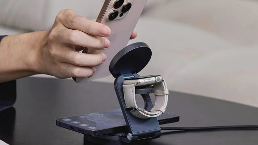 Mag 360 Qi2 3 in 1 Foldable Travel Charging Station ADAM elements layout - plare.