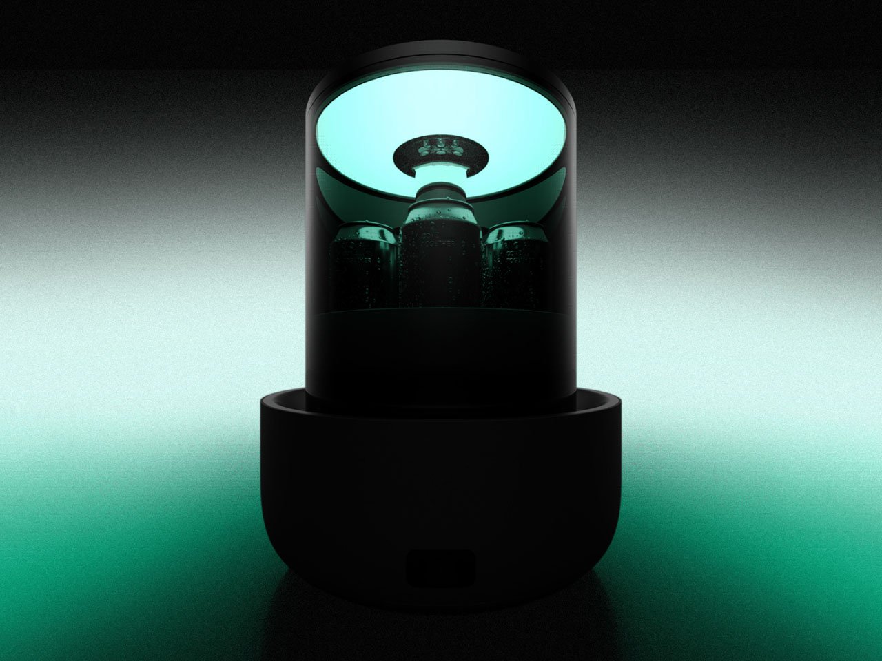 Table Robotic Innovante Un Frigo Integre et Systeme Son - plare.