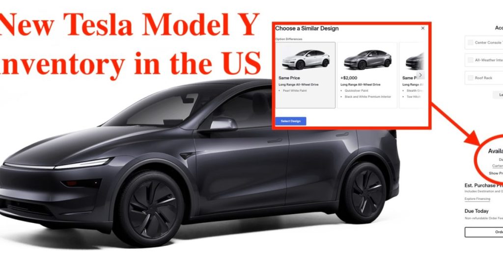 Tesla propose de nouveaux modèles Y disponibles dès aujourd’hui aux États-Unis – une demande en chute libre