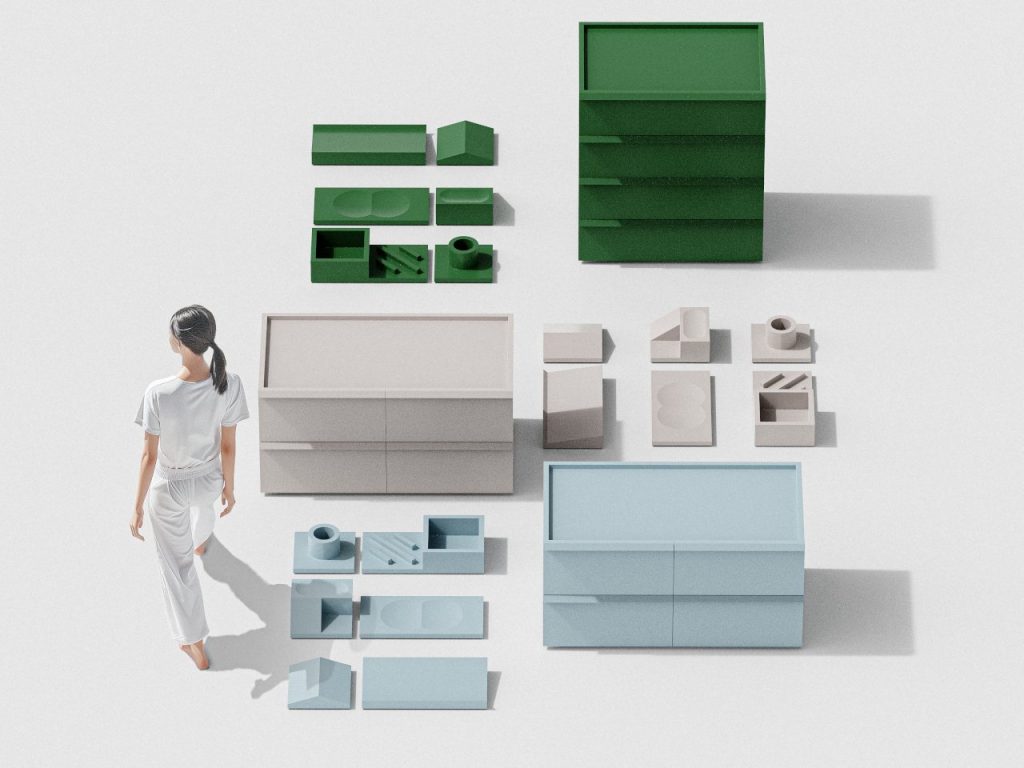 Découvrez le Concept Révolutionnaire de Tiroirs Inspirés des Appartements : Fusion Parfaite entre Architecture Urbaine et Design de Mobilier