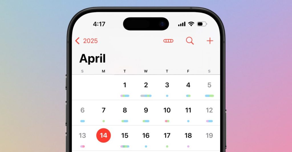 Apple et son calendrier : une fonctionnalité exclusive que je ne peux plus quitter