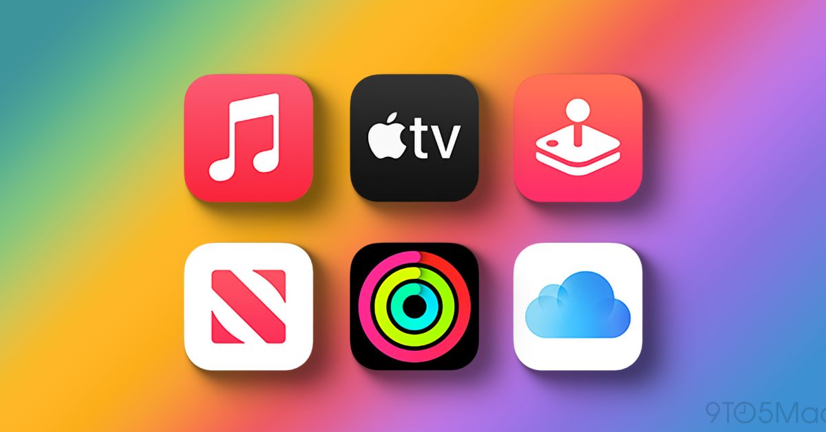 apple one rainbow bg - plare.
