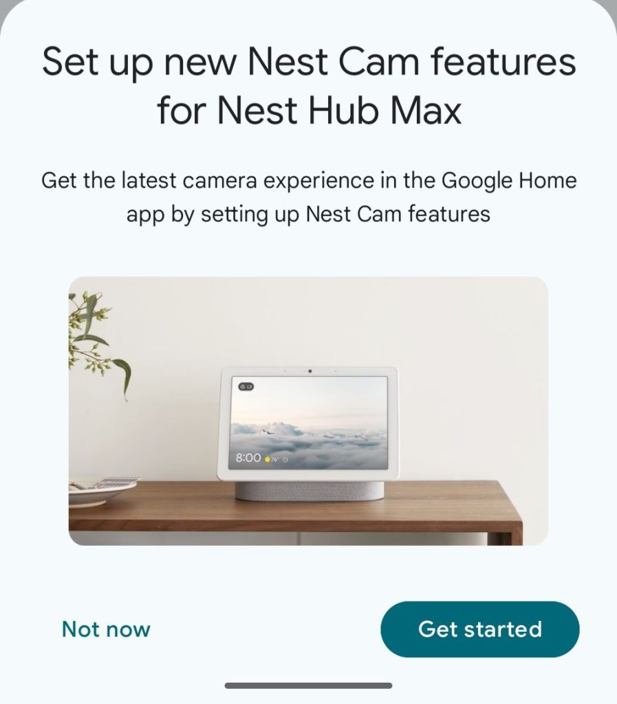 Google Home signale un bug en demandant de 'configurer' les nouvelles fonctionnalités du Nest Hub Max. - plare. 1746056479 631 Google Home signale un bug en demandant de configurer les - plare.