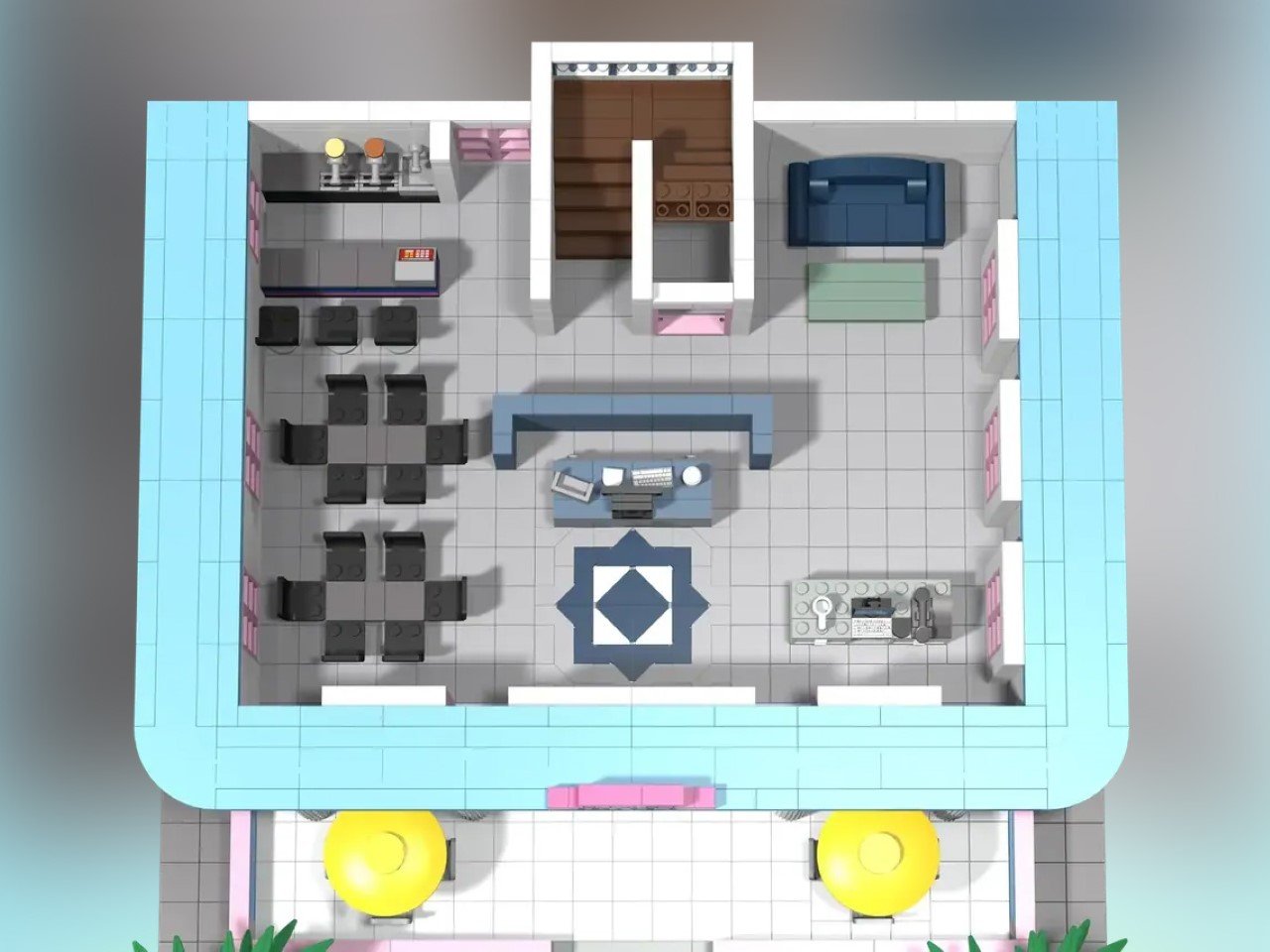 1746560051 771 Decouvrez Notre Incroyable Construction dHotel LEGO Miami Vice City Avant - plare.