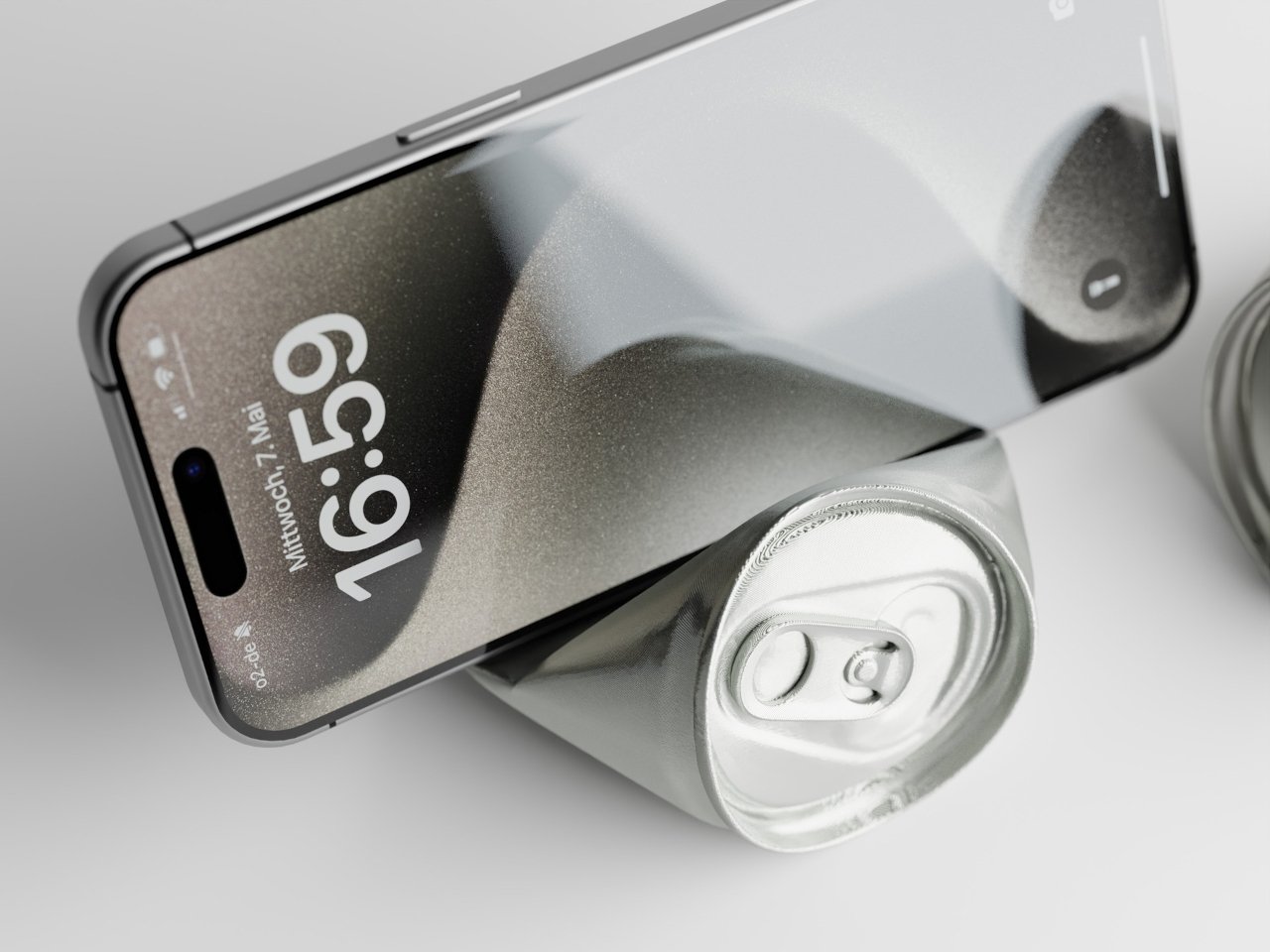 Support de téléphone en canette de soda