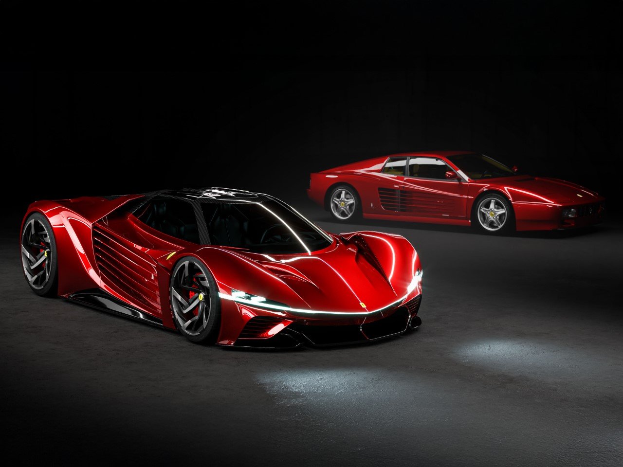 1746824577 16 Decouvrez la Ferrari Testarossa EV le Concept Revolutionnaire qui - plare.