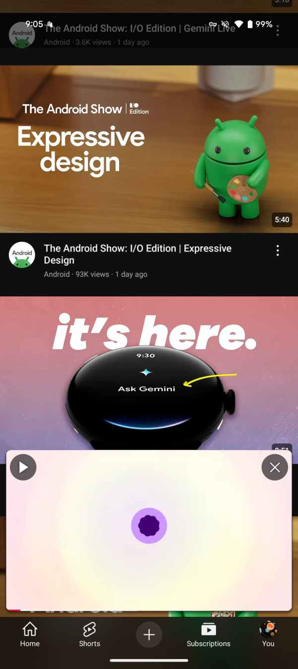 Miniplayer Mis à Jour