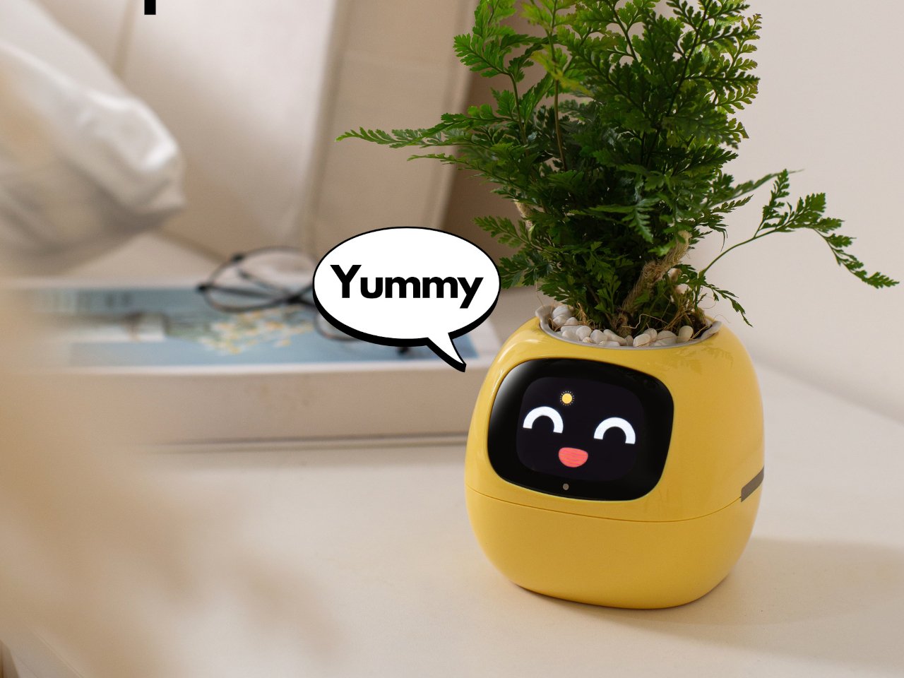 Interaction avec le pot de fleurs Ivy