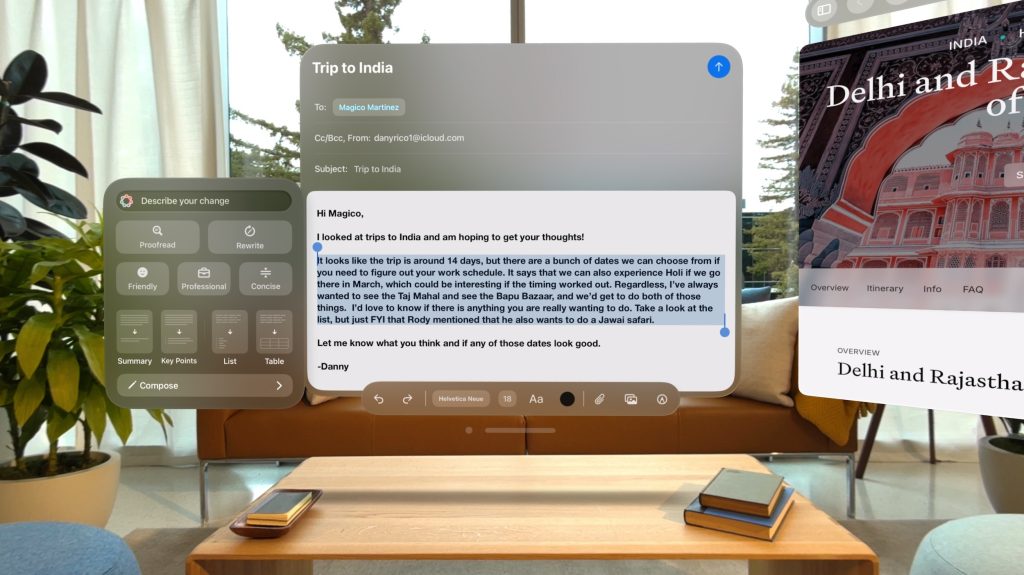 VisionOS de Apple