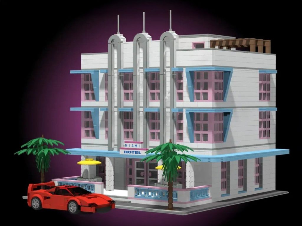 Découvrez Notre Incroyable Construction d’Hôtel LEGO Miami Vice City Avant GTA 6 !