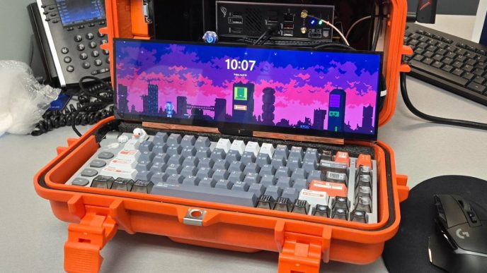 Decouvrez ce PC Cyberpunk dans une valise Pelican Pret - plare.