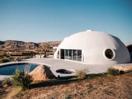 Decouvrez cette incroyable maison en forme de dome une - plare.