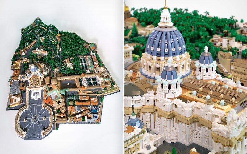 Decouvrez cette incroyable replique du Vatican en LEGO de 67 - plare.