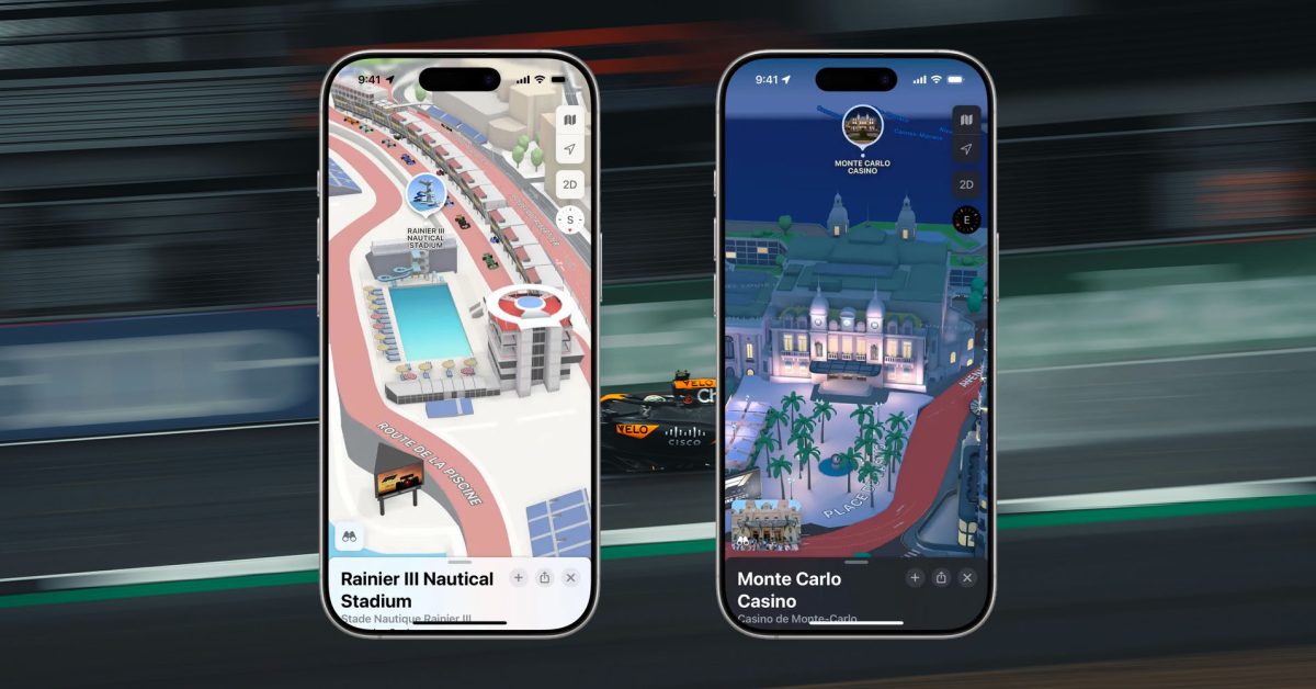 Explore the F1 Monaco Grand Prix circuit in 3D with latest Apple Maps update - plare.
