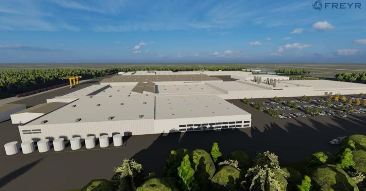FREYR battery factory rendering georgia - plare.