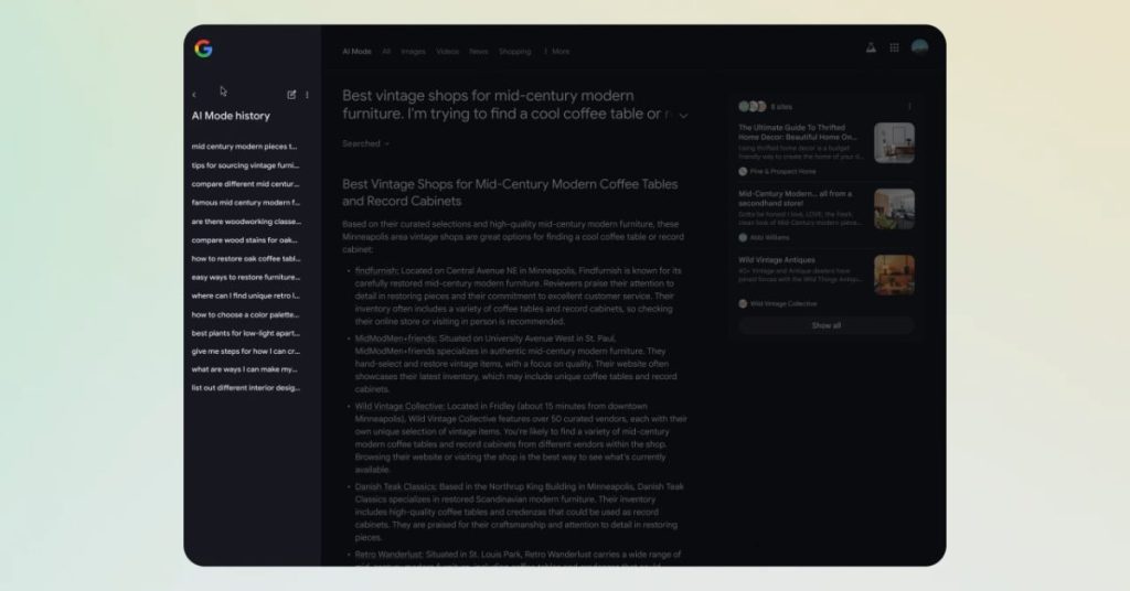 Google AI Mode lève la liste d'attente de Labs et améliore l'interface utilisateur de bureau : explorez les nouveautés et optimisations.