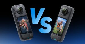 L'Insta360 X5 améliore l'expérience de la X4 avec des capteurs plus grands, une meilleure performance en basse lumière et des fonctionnalités avancées. Elle offre une vidéo 360° en 8K à 30 fps, une autonomie accrue de 185 minutes et une étanchéité jusqu'à 15 mètres.  Son prix de départ est de 549,99 $ (environ 500 €).