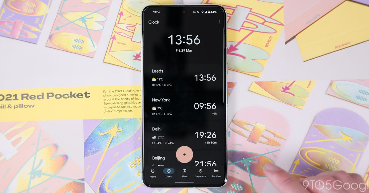 Nouveaux designs expressifs de Google Clock Material 3 : fuites et aperçu de la galerie