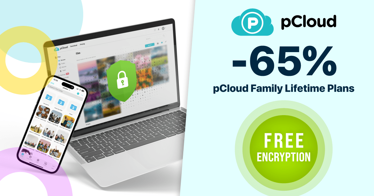 Protect your whole familys data for life with up to 65 off pCloud - plare.