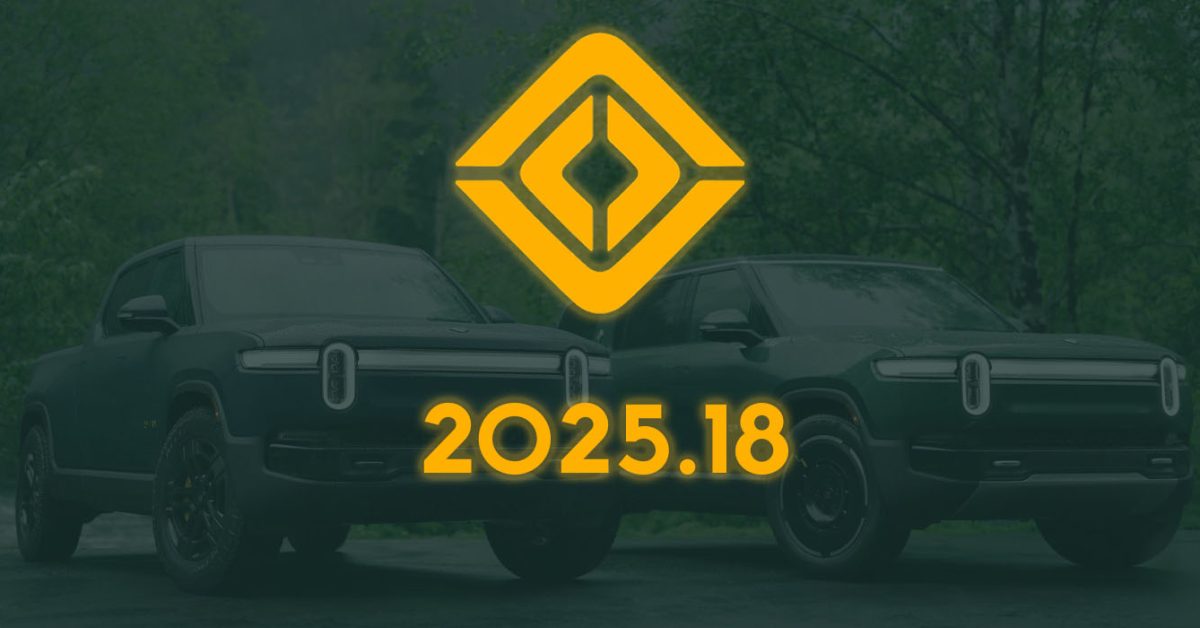 Rivian update 2025.18 - plare.