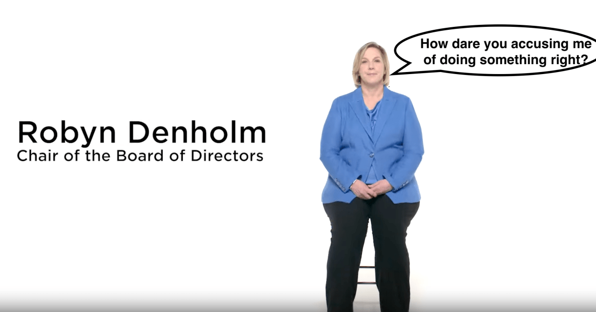 Robyn Denholm being dumb 1 - plare.