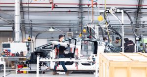Tesla Cybertruck pilot production line hero - plare.