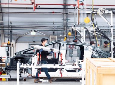 Tesla Cybertruck pilot production line hero - plare.