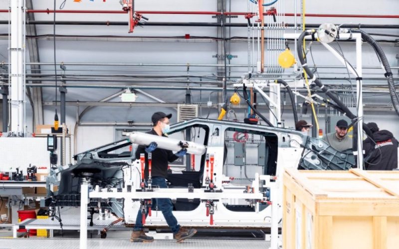 Tesla Cybertruck pilot production line hero - plare.
