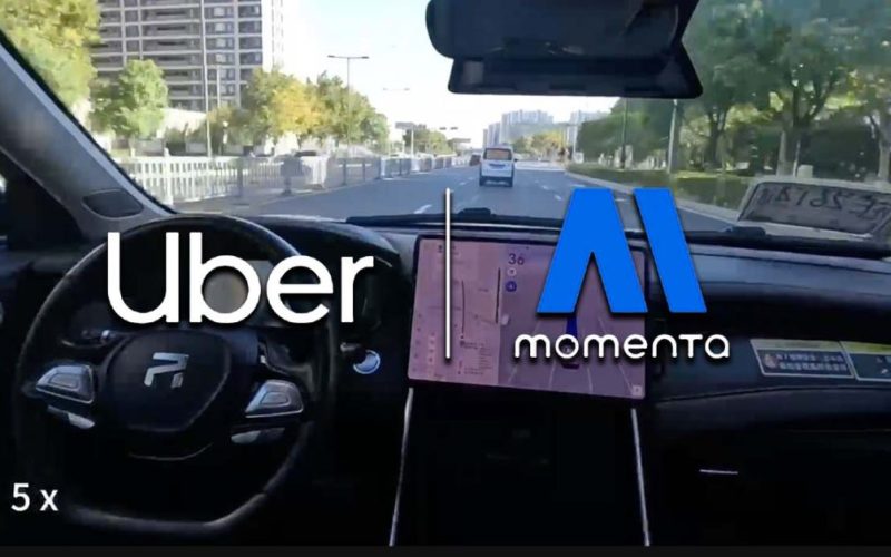 Uber robotaxi Momenta - plare.