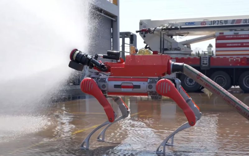 Unitree B2 Firefighting Robot 2 - plare.