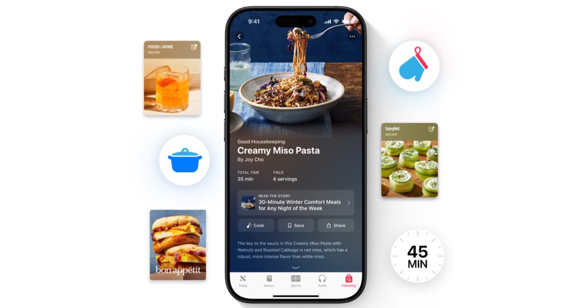 apple news recipe cook ios 18.4 - plare.
