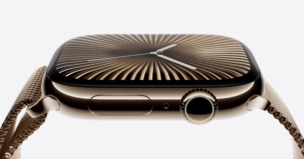 apple watch series 10 gold side - plare.
