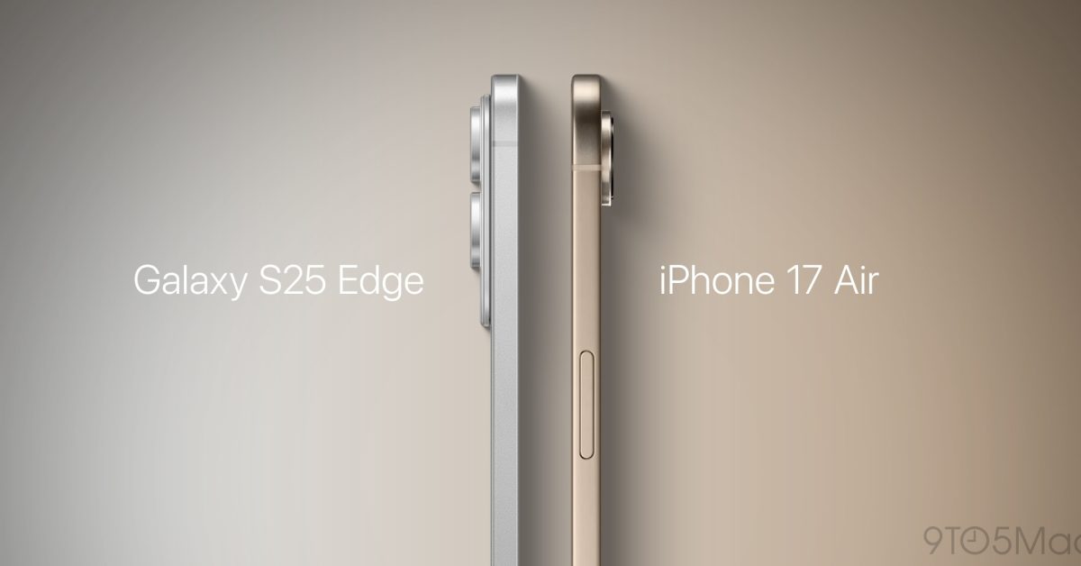 galaxy s25 edge vs iphone 17 air - plare.
