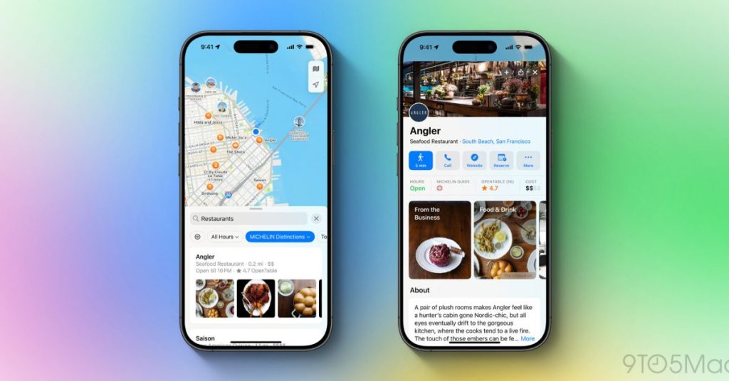 Apple Maps met en avant les restaurants recommandés par des experts