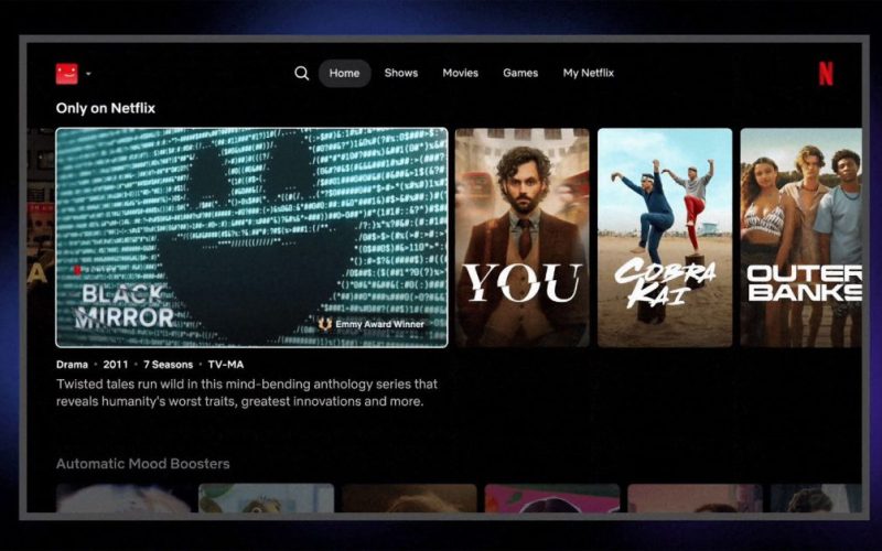 netflix ui tvos - plare.
