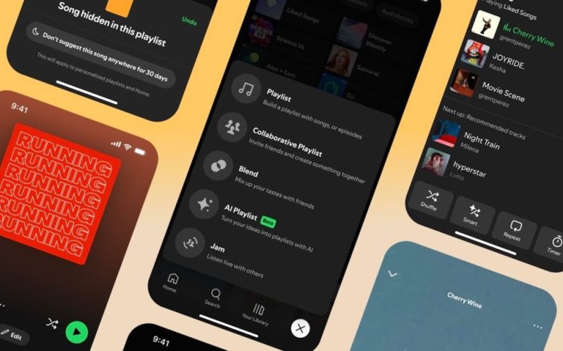 spotify update - plare.
