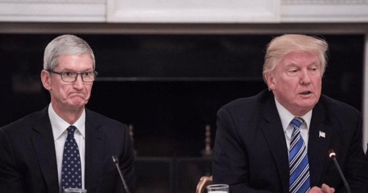tim cook donald trump - plare.