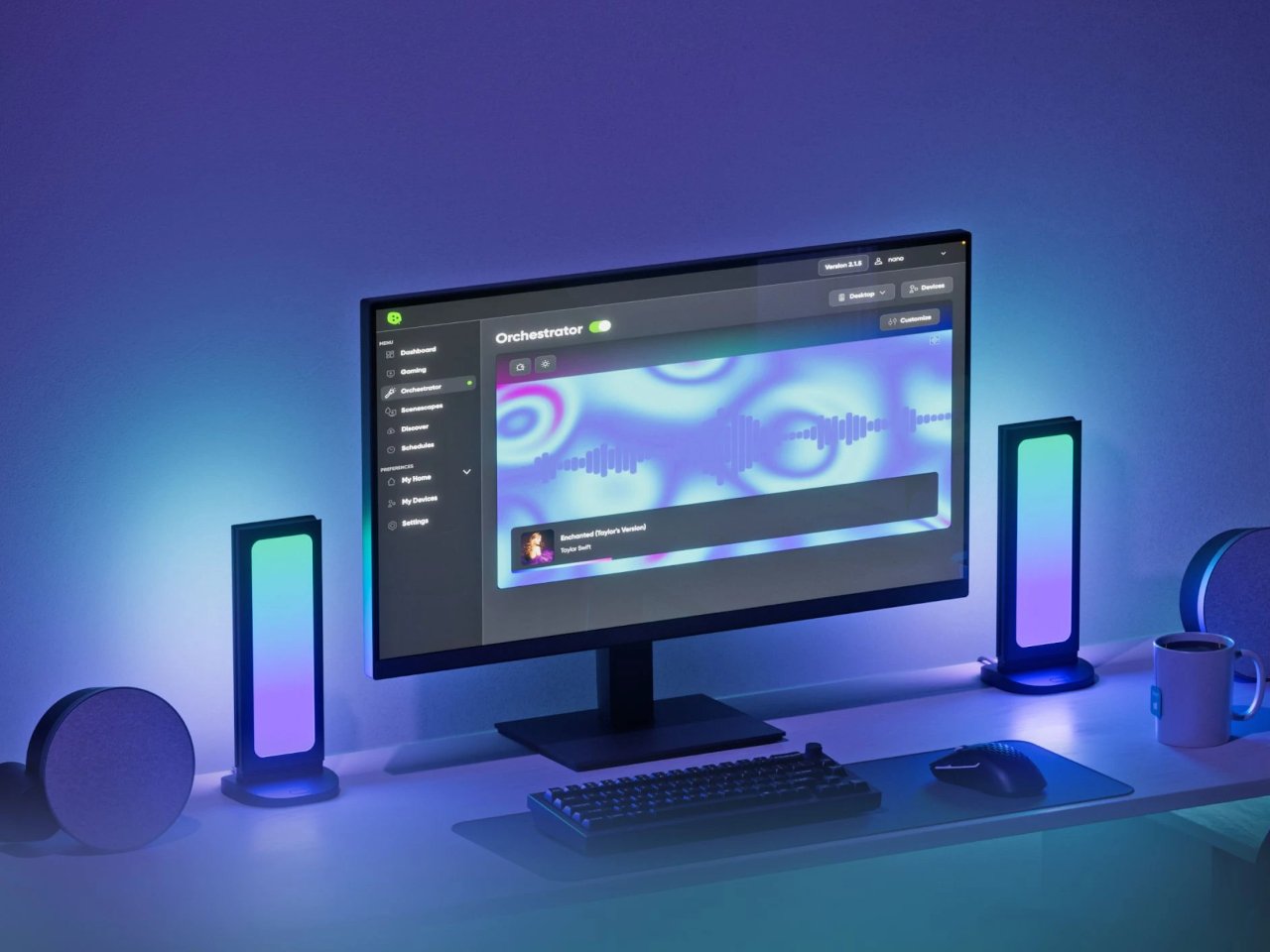 1749633980 835 Transformez Votre Bureau avec le Dock Pegboard Nanoleaf Eclat - plare.