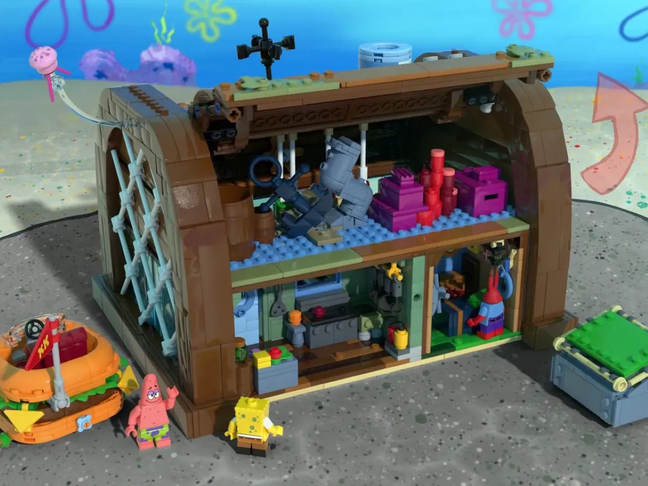 1749674503 632 Decouvrez le Set LEGO SpongeBob Krusty Krab Le Reve - plare.