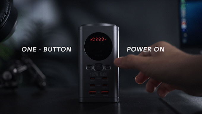 1749867537 694 Decouvrez le Chargeur 180W GaN Chargez 7 Appareils Simultanement - plare.