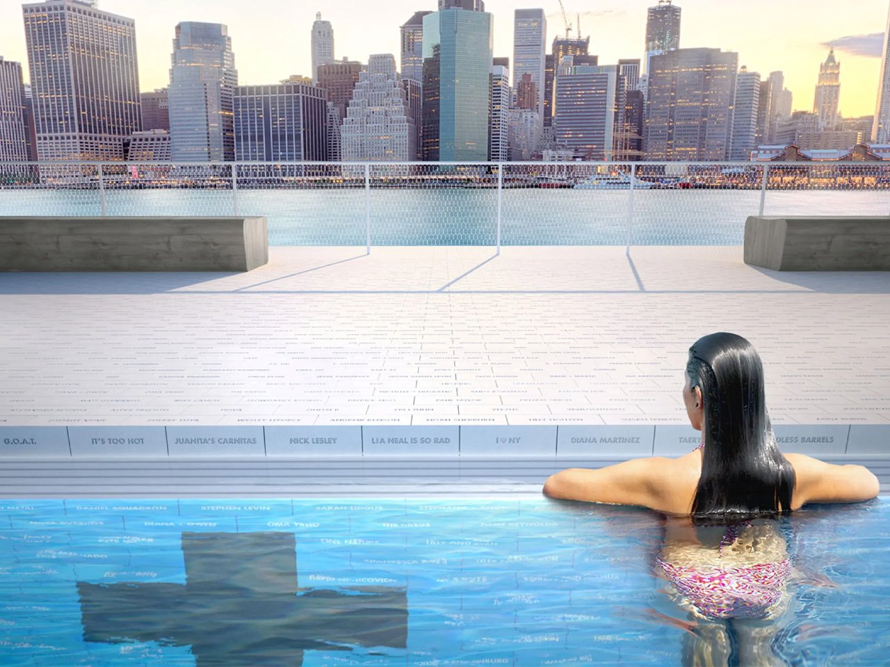 1750205538 964 Decouvrez la Piscine Flottante Auto Filtrante de NYC Une Nage - plare.