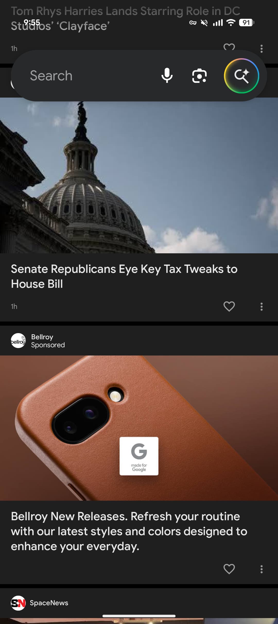 Google déploie une expérience enrichie pour son fil d'actualités personnalisé - plare. Nouveau design Discover de Google