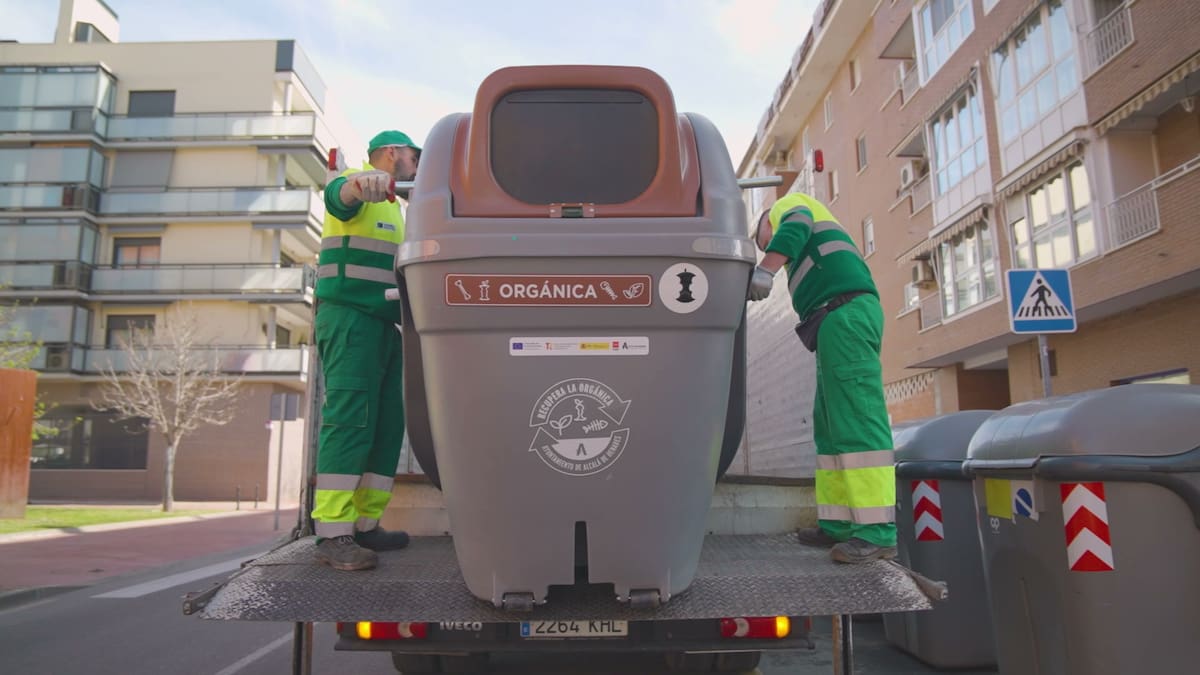 conteneurs accessibles de déchets organiques à Alcalá de Henares