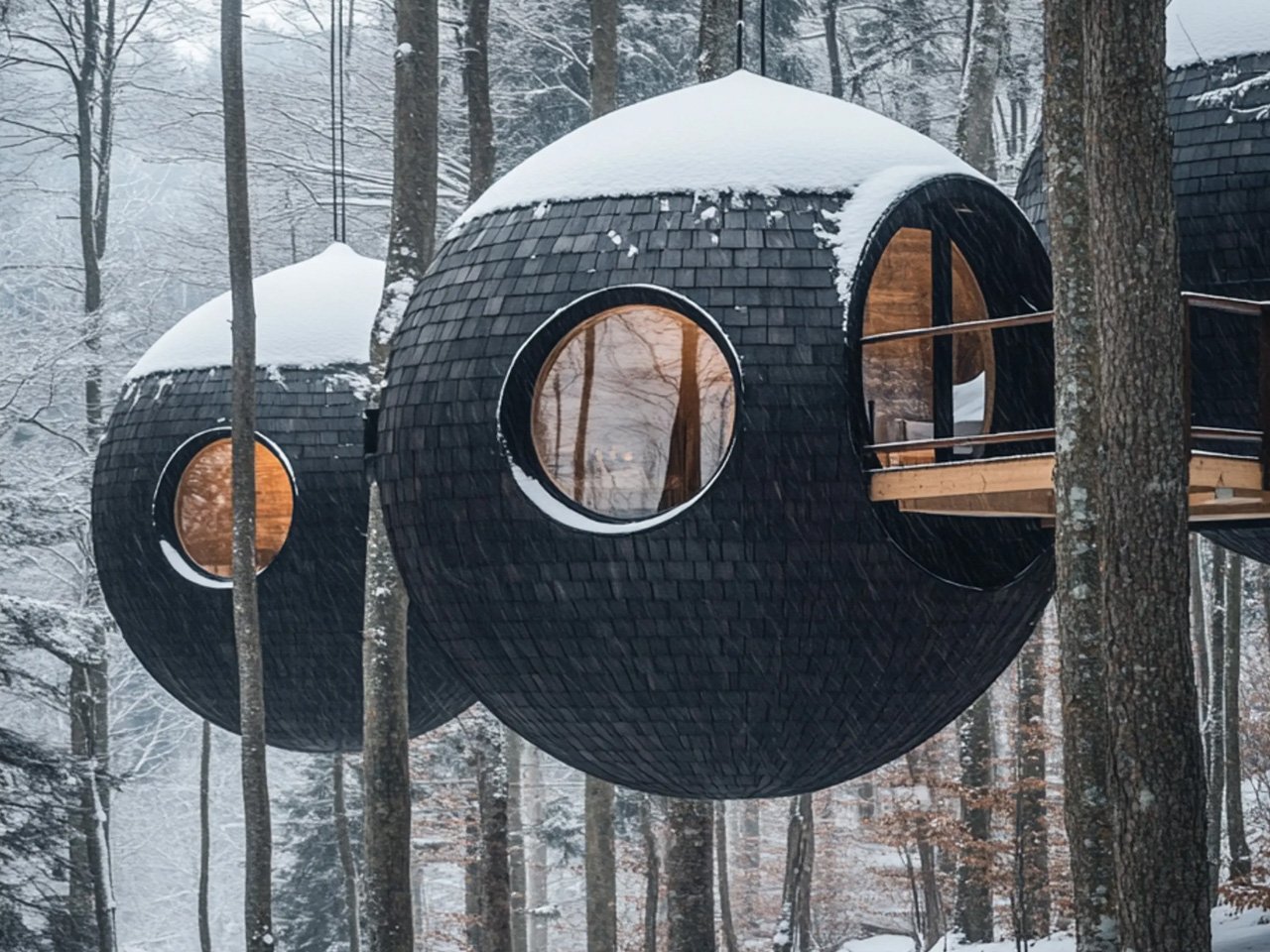 Maison dans les arbres Burl