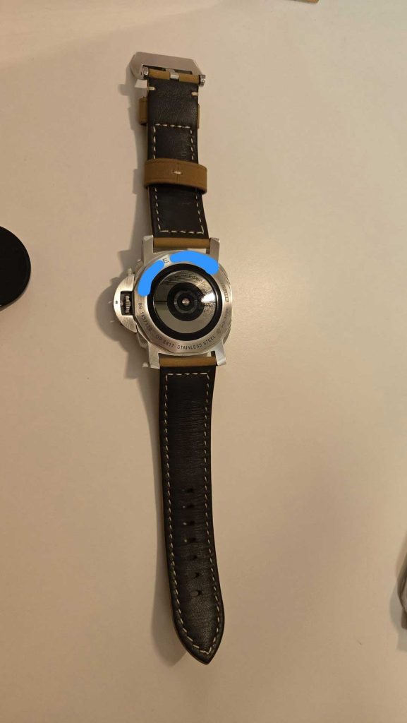 Autre vue de la montre modifiée