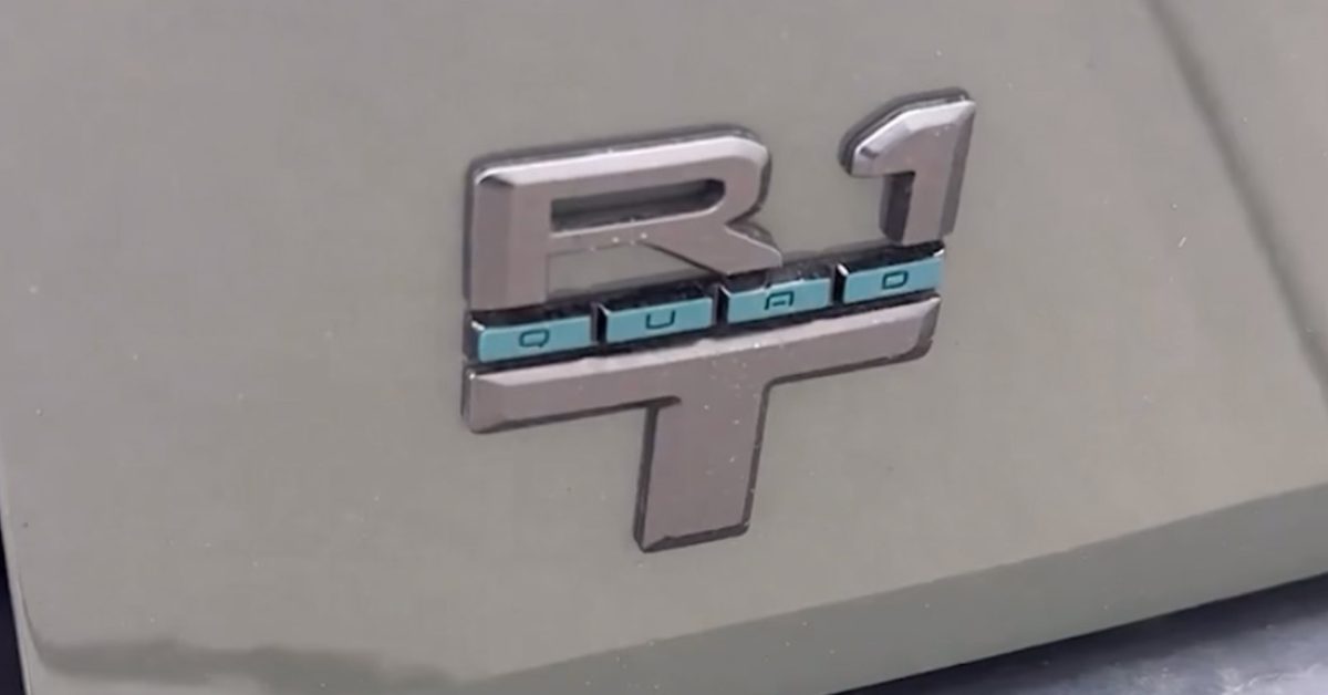 2026 Rivian R1T Quad logo - plare.