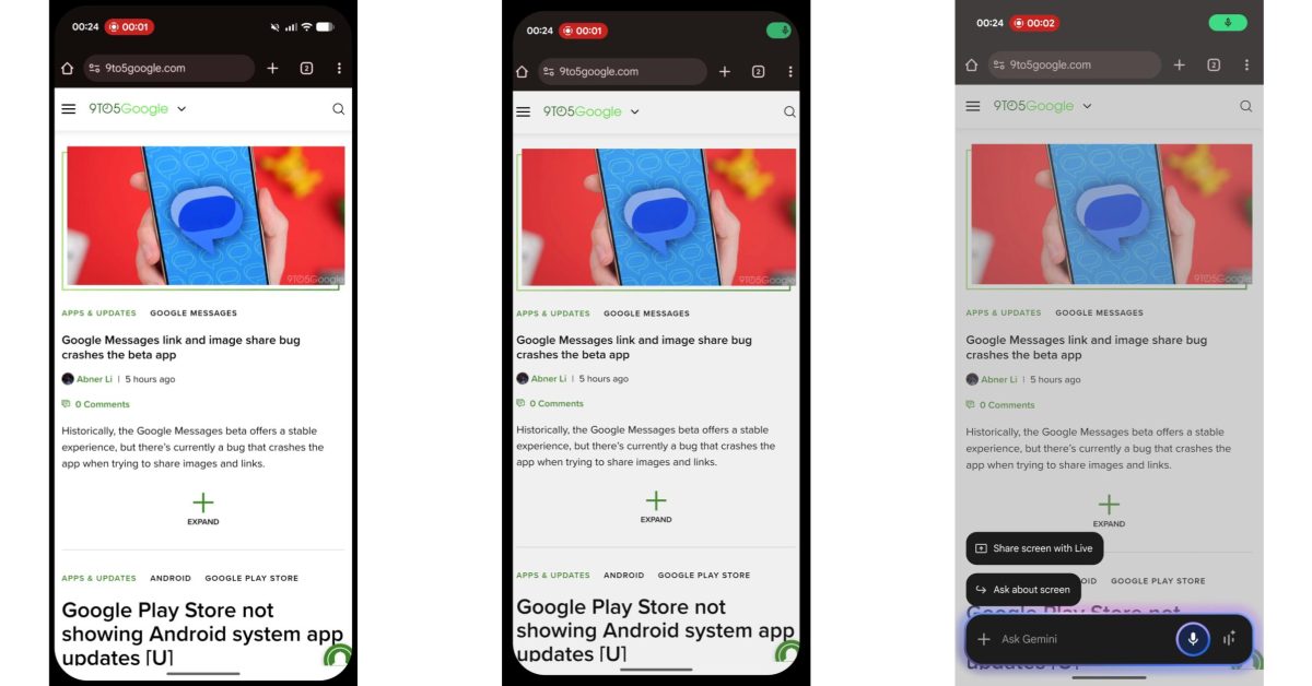 Android 16 QPR1 Beta 2 teste l'animation de lancement novatrice de Gemini
