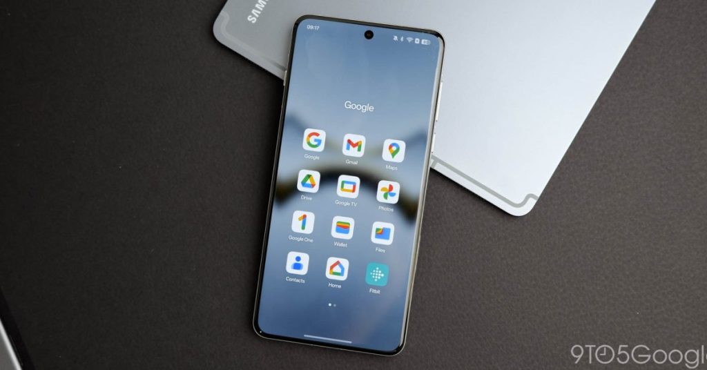 Chaque application Google avec le nouveau redesign du gestionnaire de compte en mode plein écran.